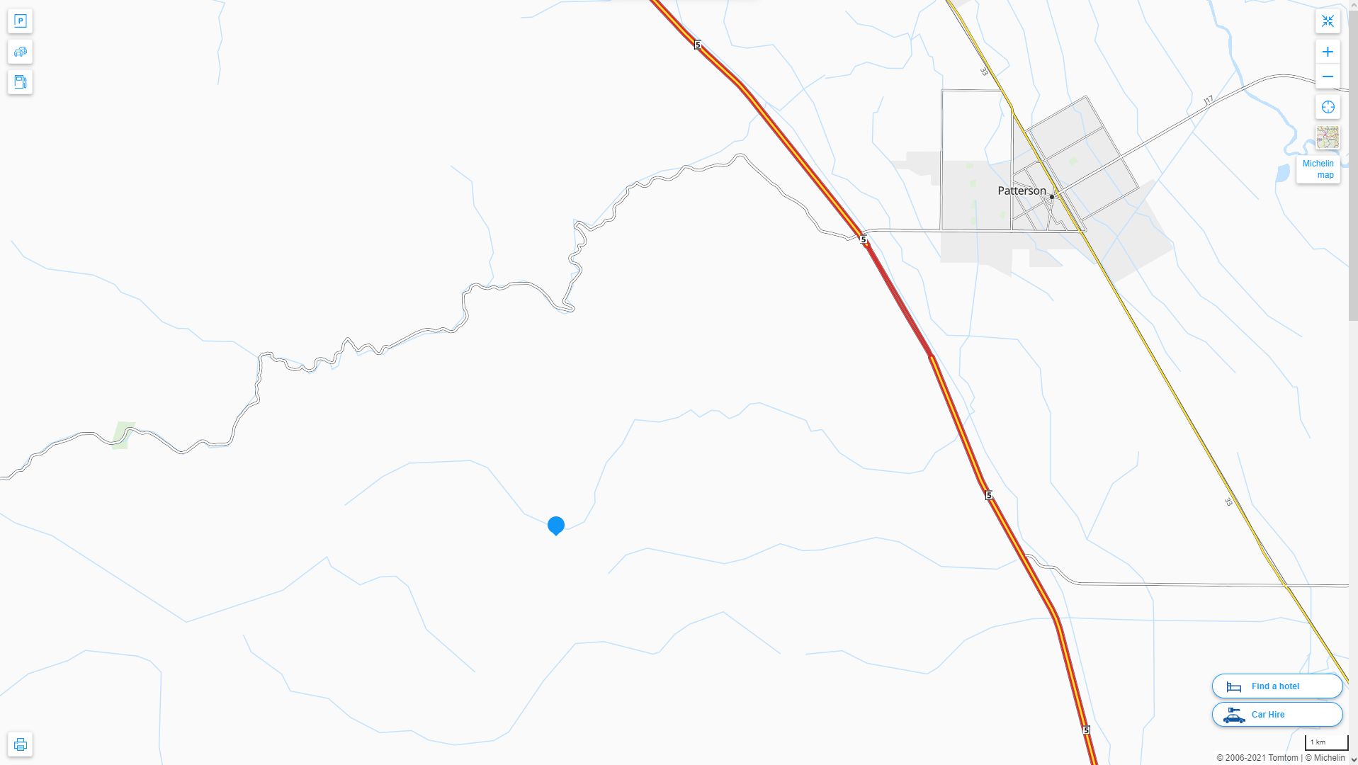 Diablo Grande California Highway and Road Map